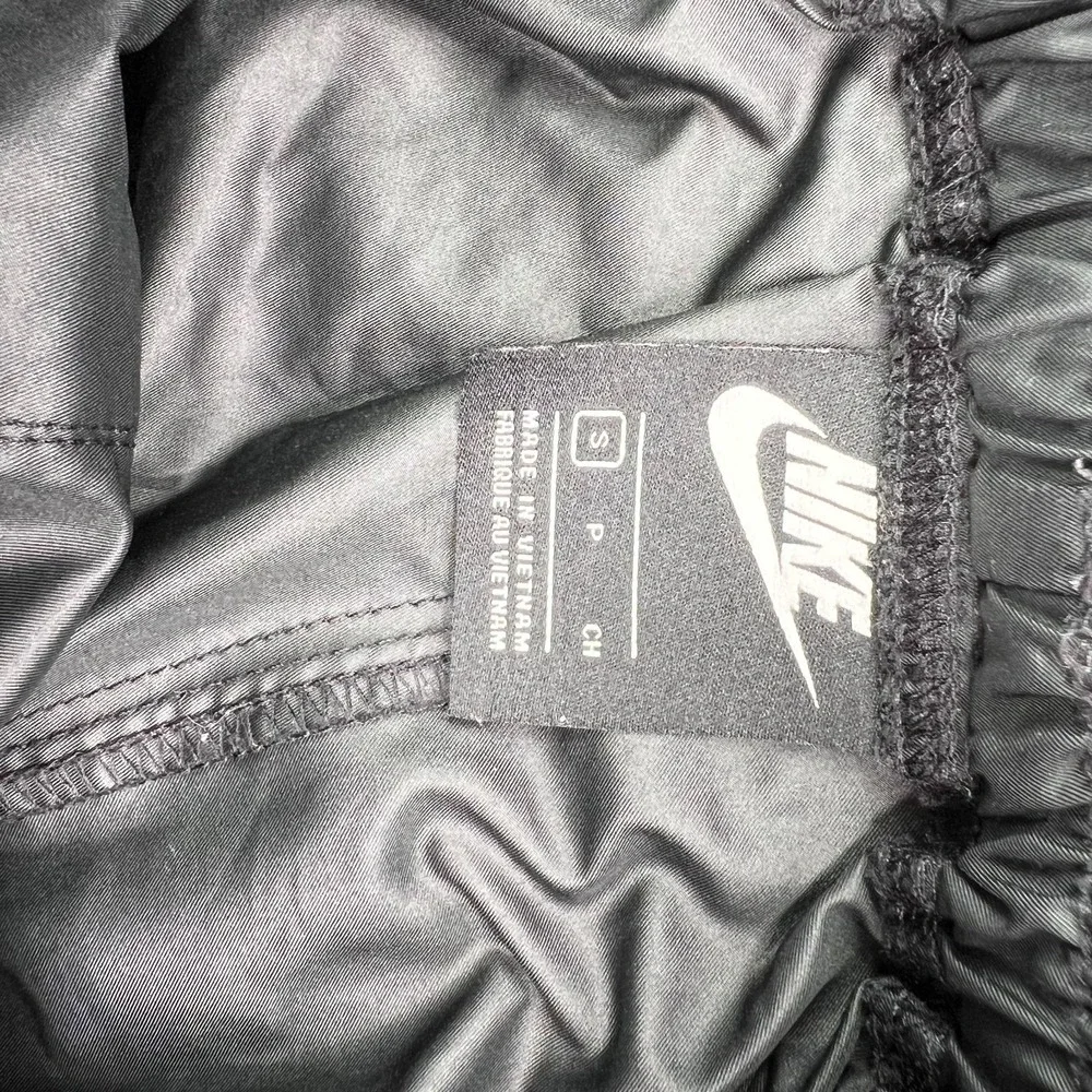 Nike Swoosh Pants Women Small Black Belted Tapered Joggers Athleisure CJ3776-010